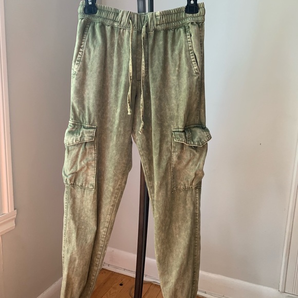 BDG Stone Washed Green Pants from Urban Outfitters - Picture 2 of 4
